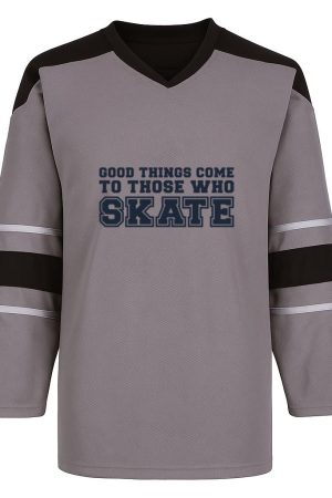 Good Things Come To Those Who Skate Quote Cut Out Snow Sports Jersey
