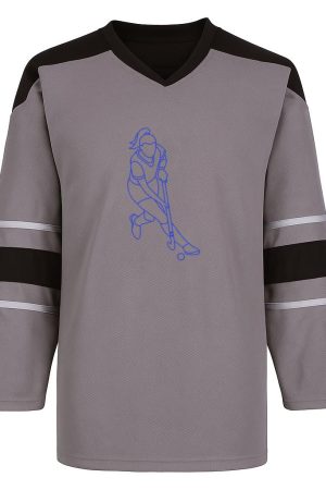Hockey Player Stroke Snow Sports Jersey