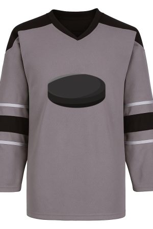 Hockey Puck Icon Snow Sports Jersey