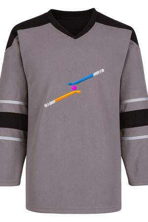 Hockey Sticks Flat Snow Sports Jersey