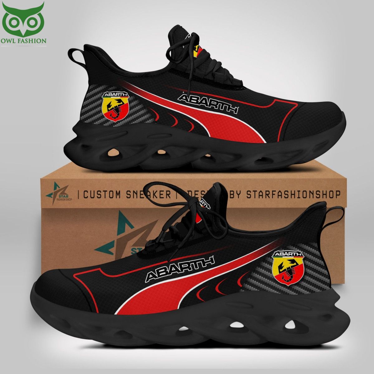 Abarth Max Soul Shoes Sneakers For Men And Women