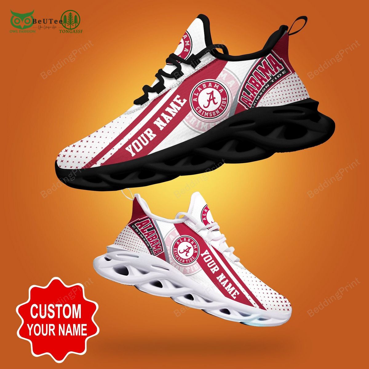 Alabama Crimson Tide Max Soul Shoes Sneakers For Men And Women