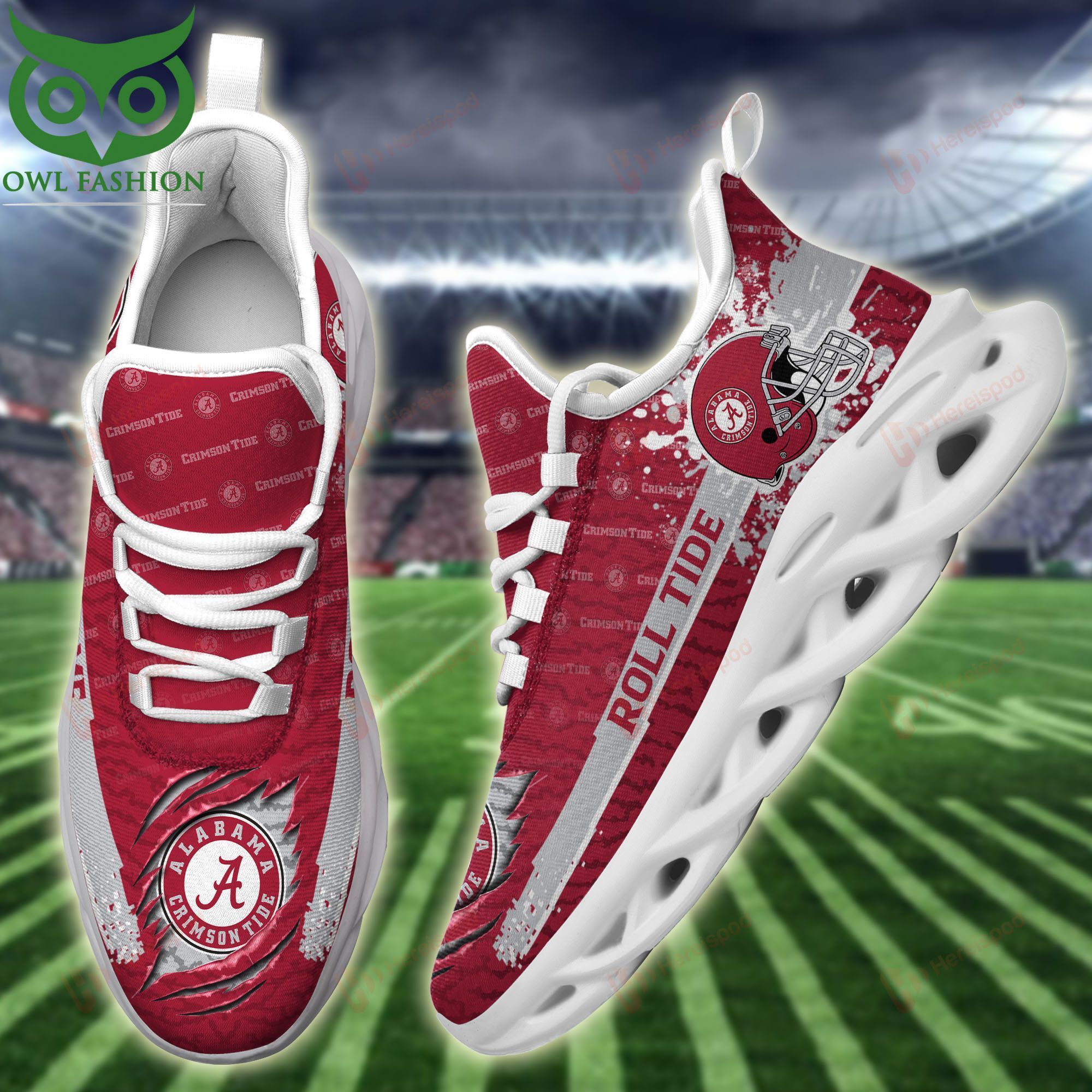 Alabama Crimson Tide Max Soul Shoes Sneakers For Men And Women