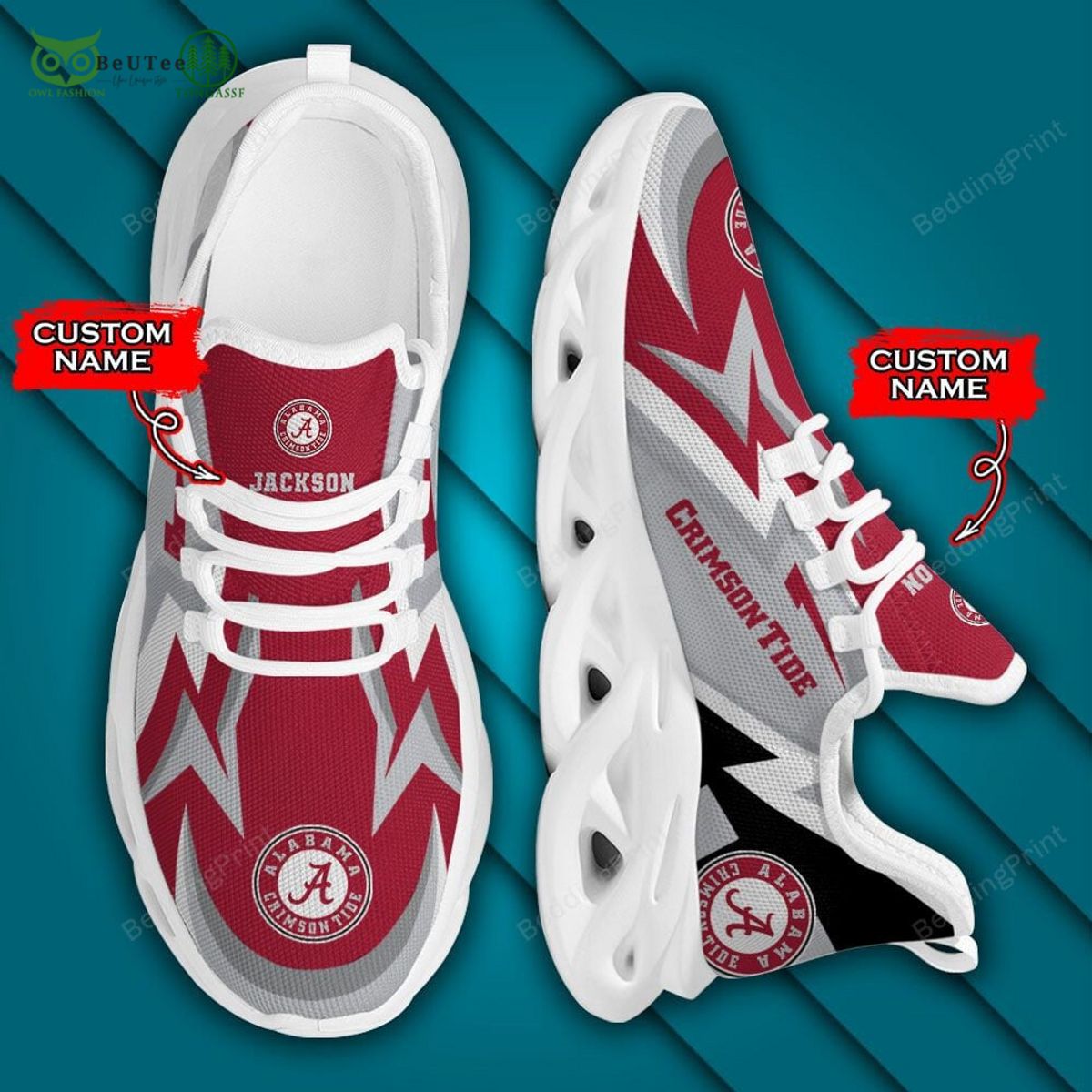 Alabama Crimson Tide Max Soul Shoes Sneakers For Men And Women