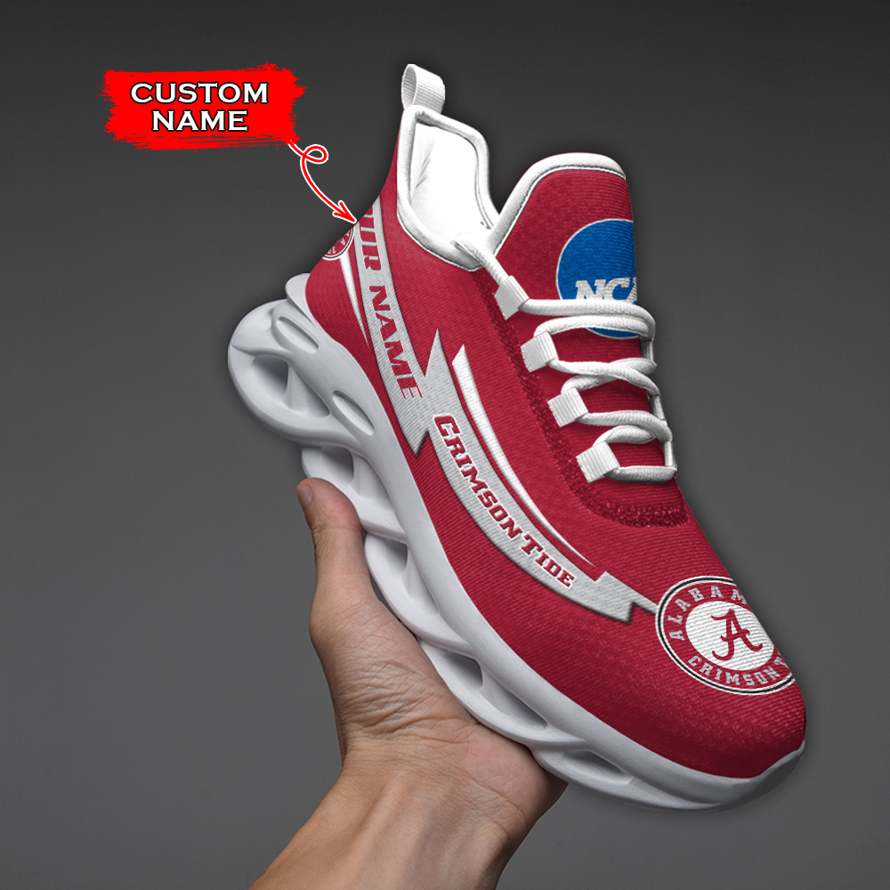 Alabama Crimson Tide NCAA Max Soul Shoes Sneakers For Men And Women