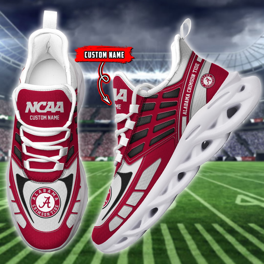 Alabama Crimson Tide NCAA Max Soul Shoes Sneakers For Men And Women