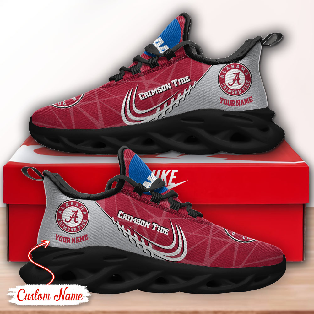 Alabama Crimson Tide NCAA Max Soul Shoes Sneakers For Men And Women
