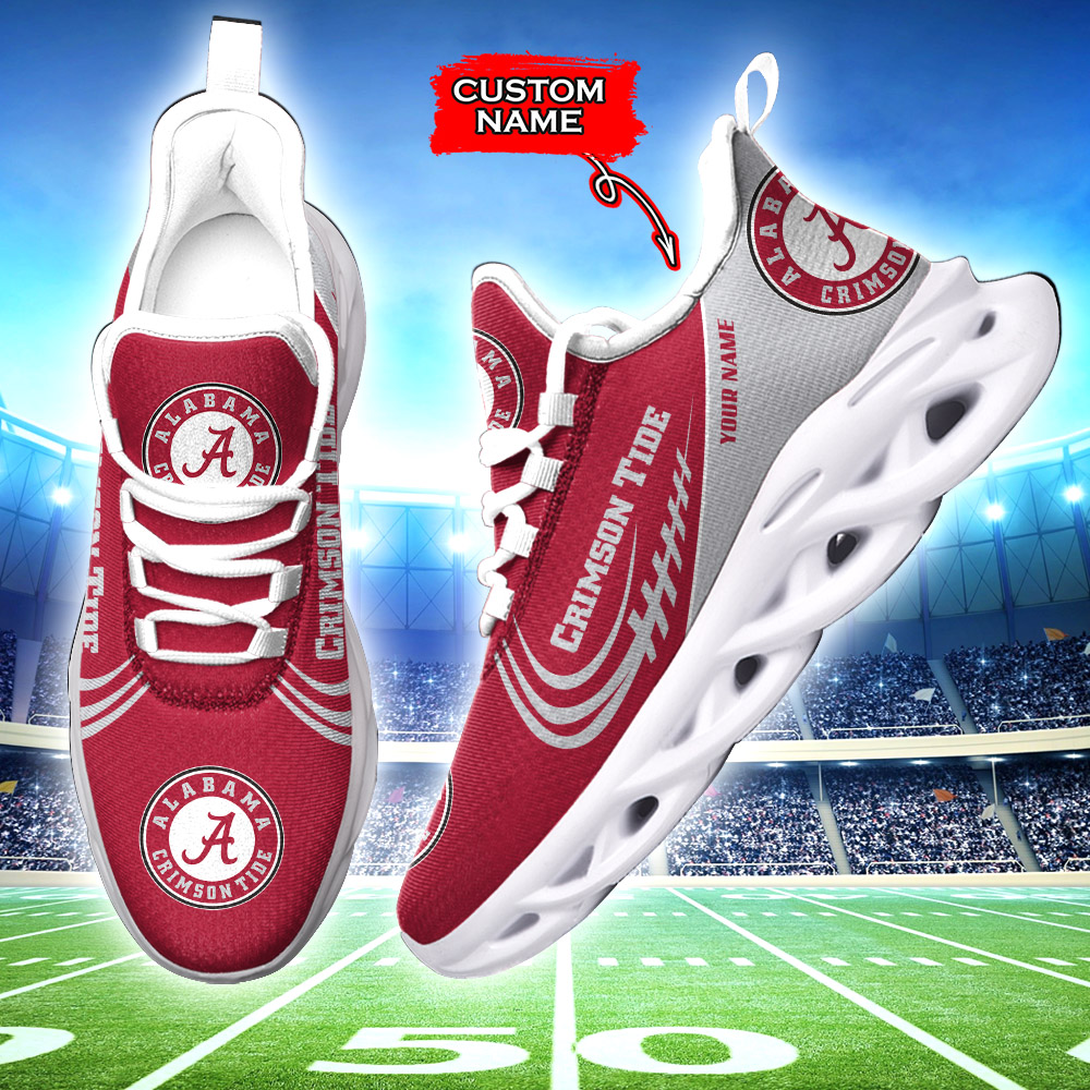 Alabama Crimson Tide NCAA Max Soul Shoes Sneakers For Men And Women