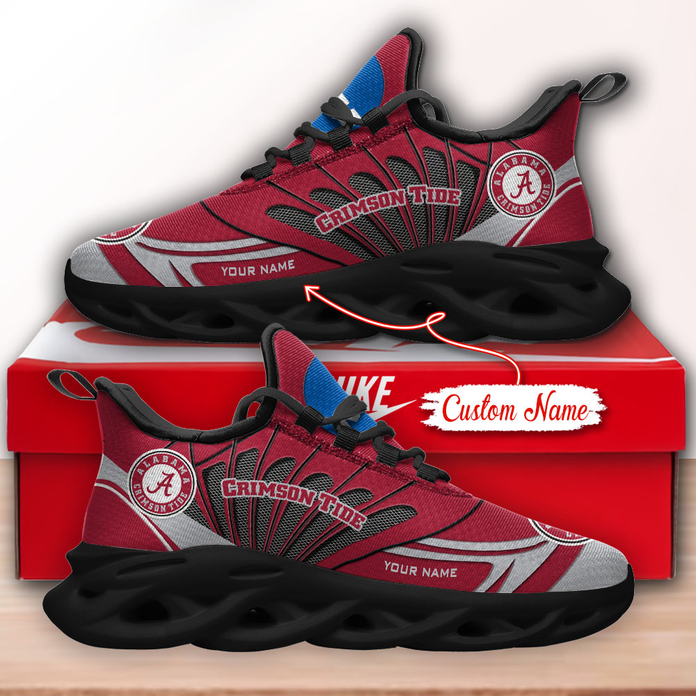 Alabama Crimson Tide NCAA Max Soul Shoes Sneakers For Men And Women