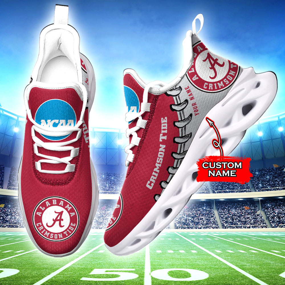 Alabama Crimson Tide NCAA Max Soul Shoes Sneakers For Men And Women