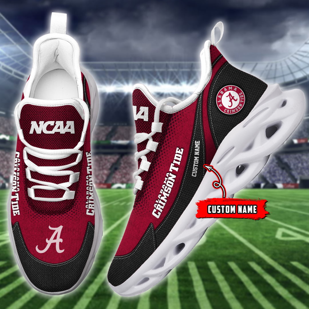 Alabama Crimson Tide NCAA Max Soul Shoes Sneakers For Men And Women