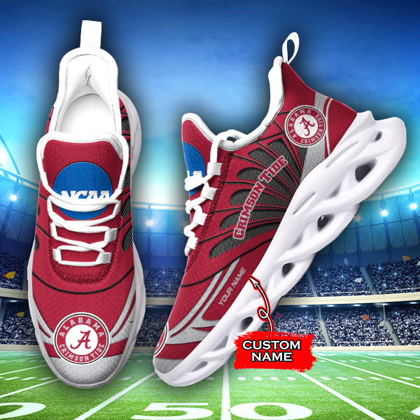 Alabama Crimson Tide NCAA Max Soul Shoes Sneakers For Men And Women