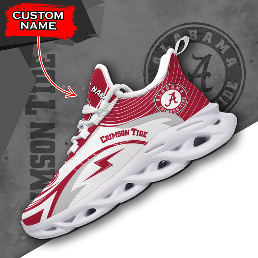 Alabama Crimson Tide NCAA Max Soul Shoes Sneakers For Men And Women