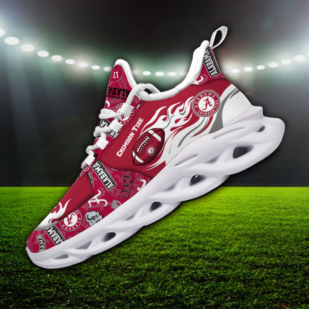 Alabama Crimson Tide NCAA Max Soul Shoes Sneakers For Men And Women