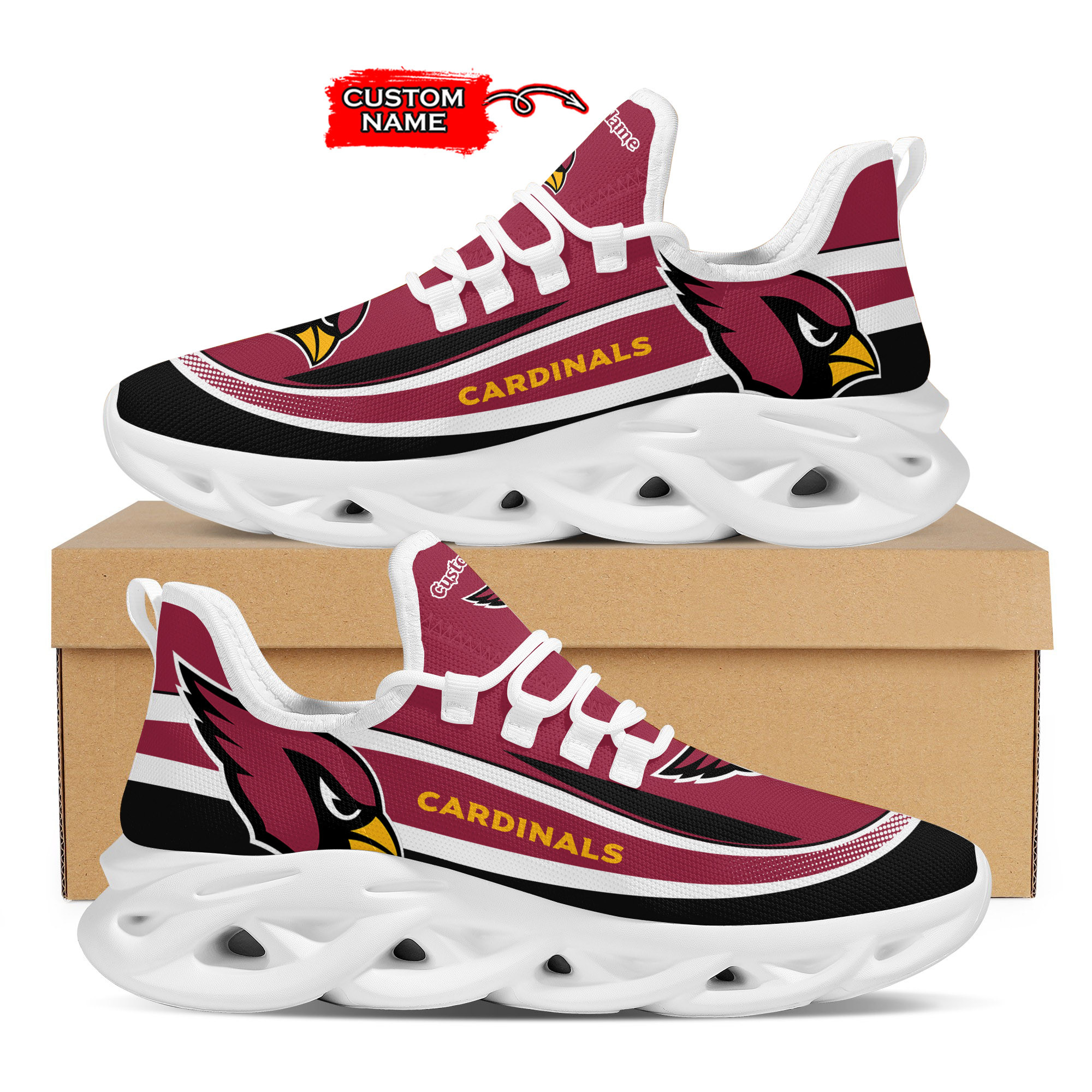 Arizona Cardinals Max Soul Shoes Sneakers For Men And Women