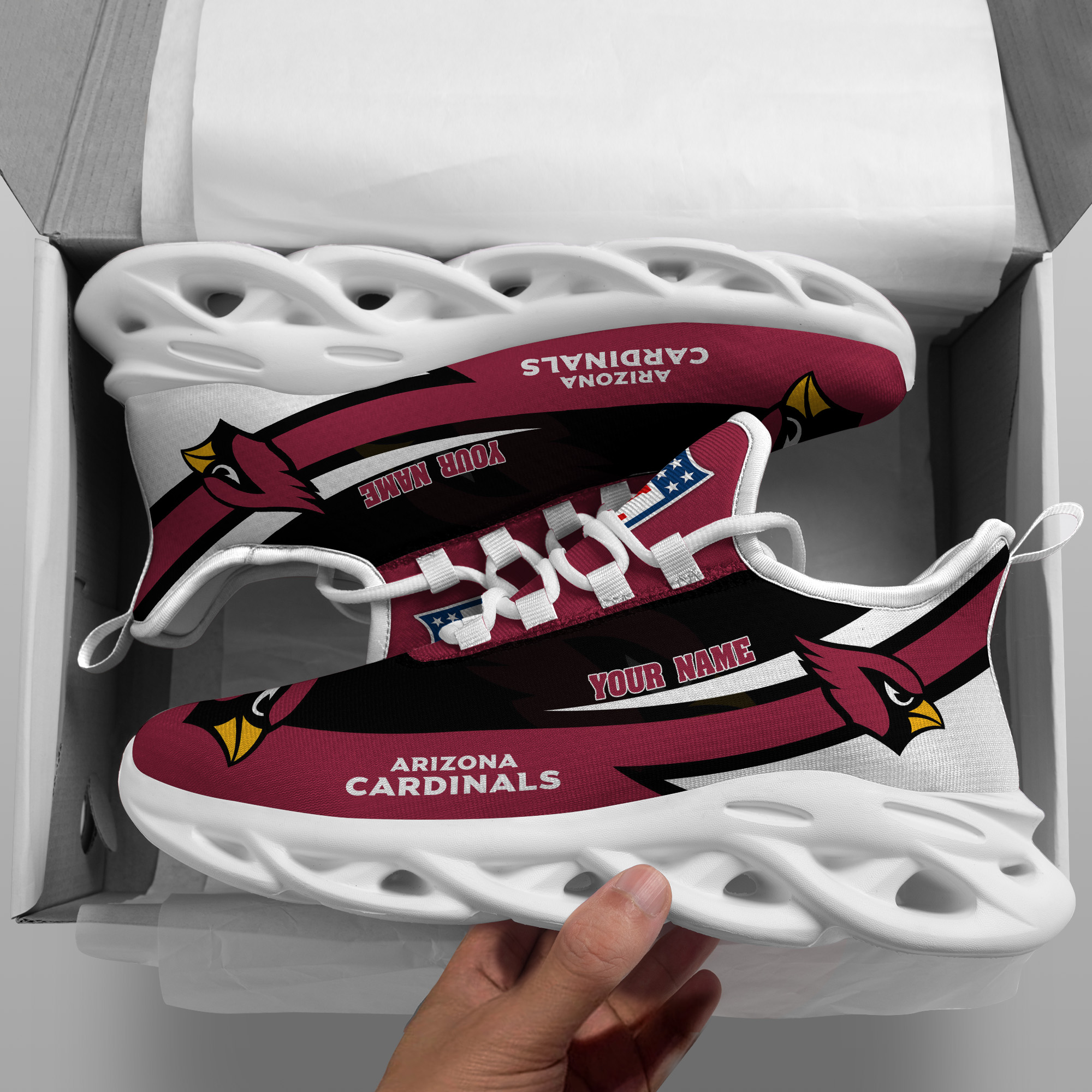 Arizona Cardinals NFL Max Soul Shoes Sneakers For Men And Women