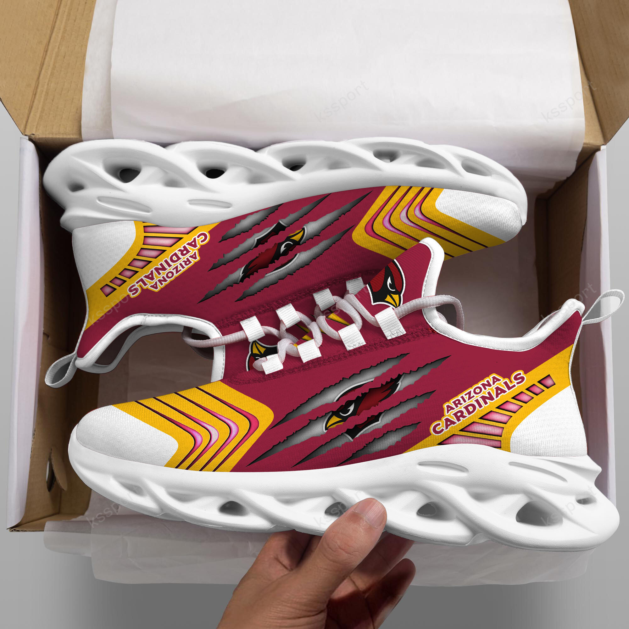 Arizona Cardinals NFL Max Soul Shoes Sneakers For Men And Women