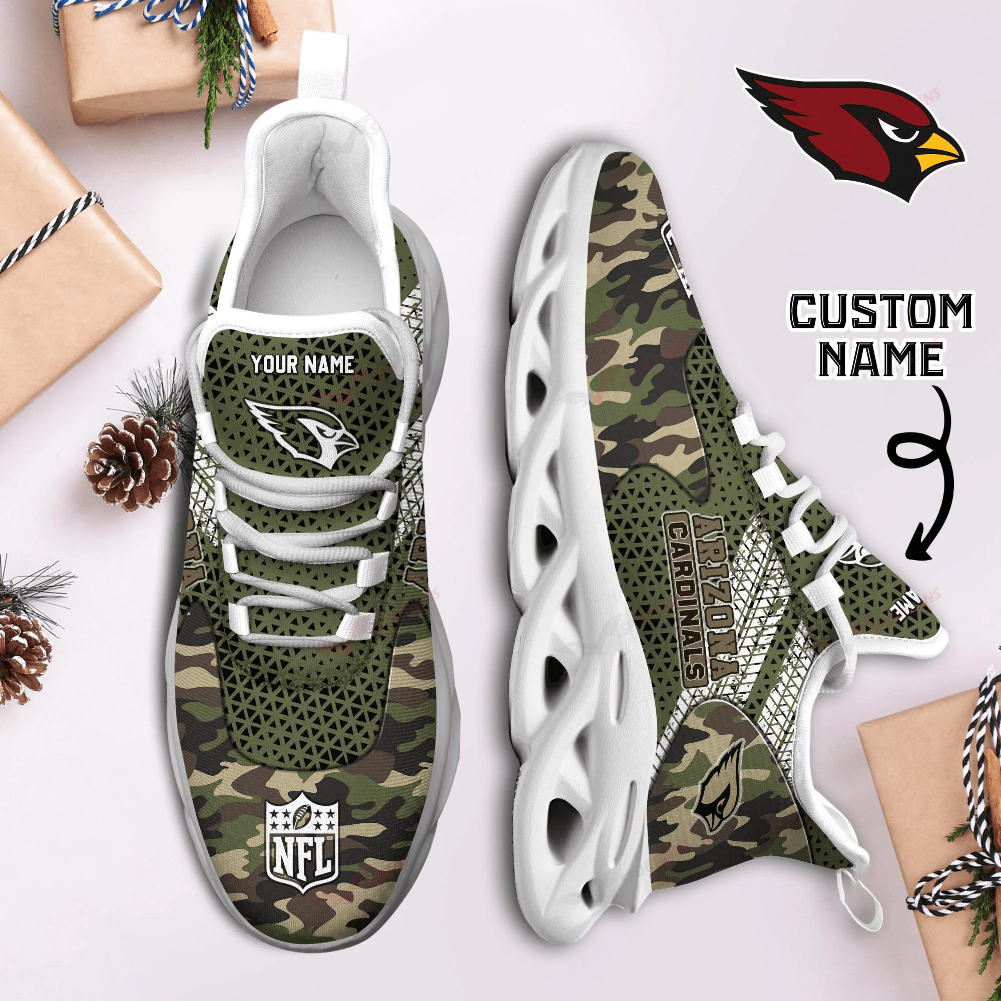 Arizona Cardinals NFL Max Soul Shoes Sneakers For Men And Women