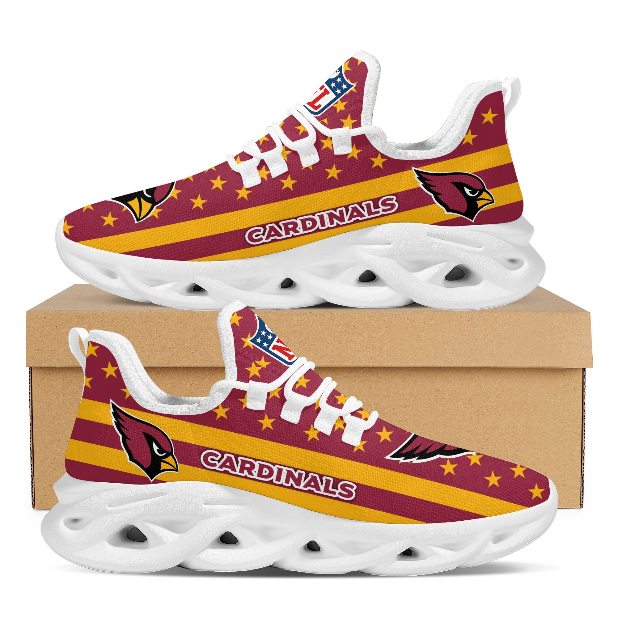 Arizona Cardinals NFL Max Soul Shoes Sneakers For Men And Women