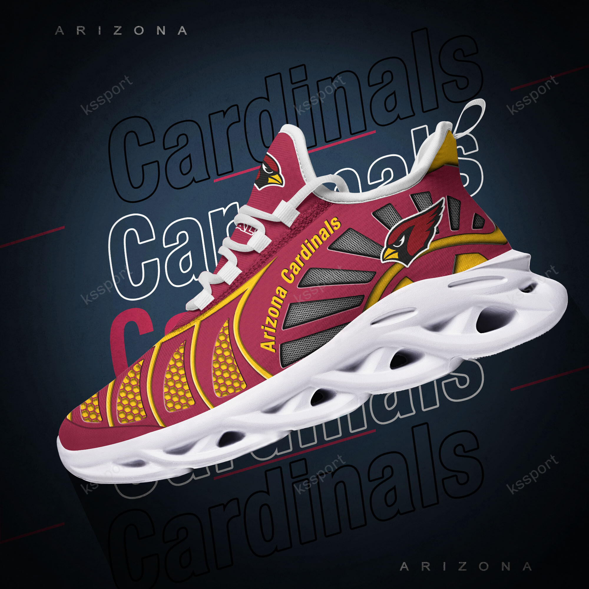 Arizona Cardinals NFL Max Soul Shoes Sneakers For Men And Women