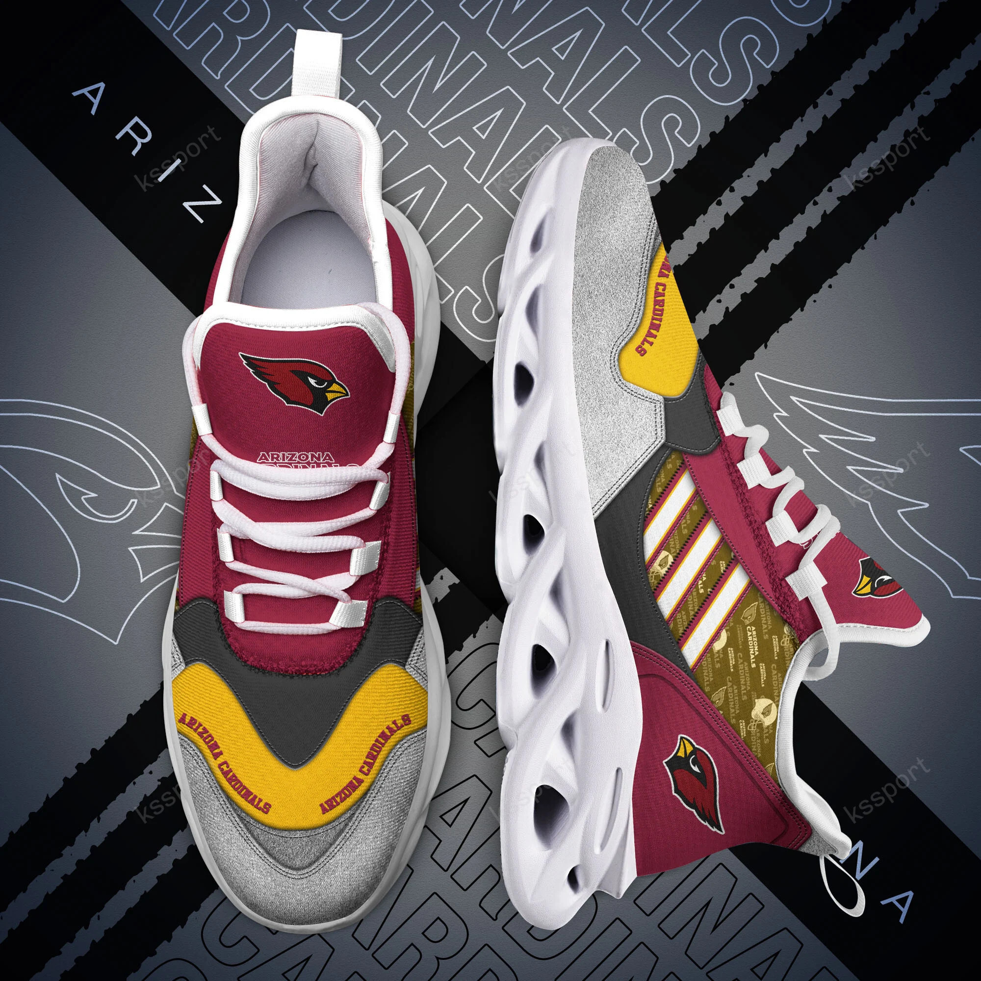 Arizona Cardinals NFL Max Soul Shoes Sneakers For Men And Women