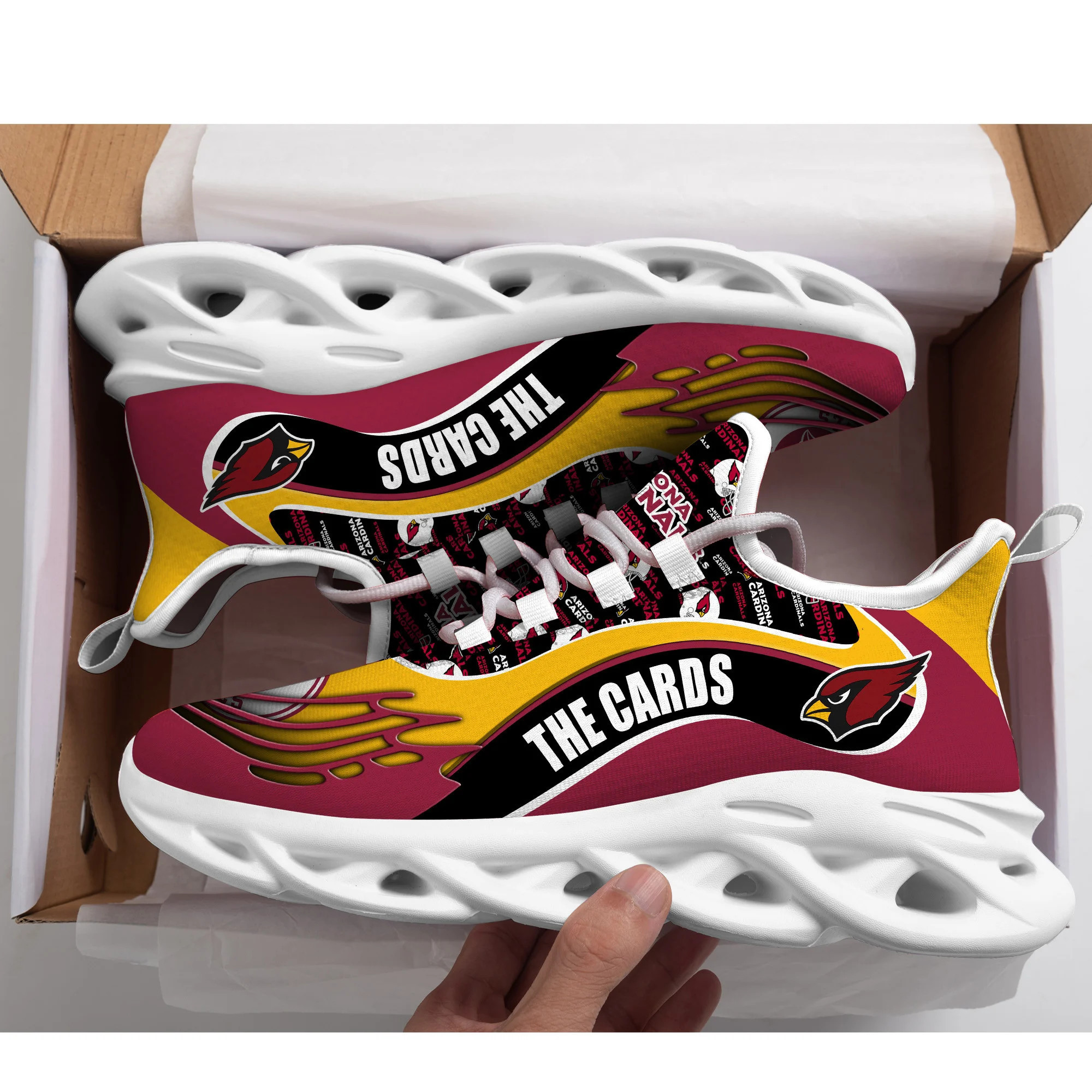 Arizona Cardinals NFL Max Soul Shoes Sneakers For Men And Women