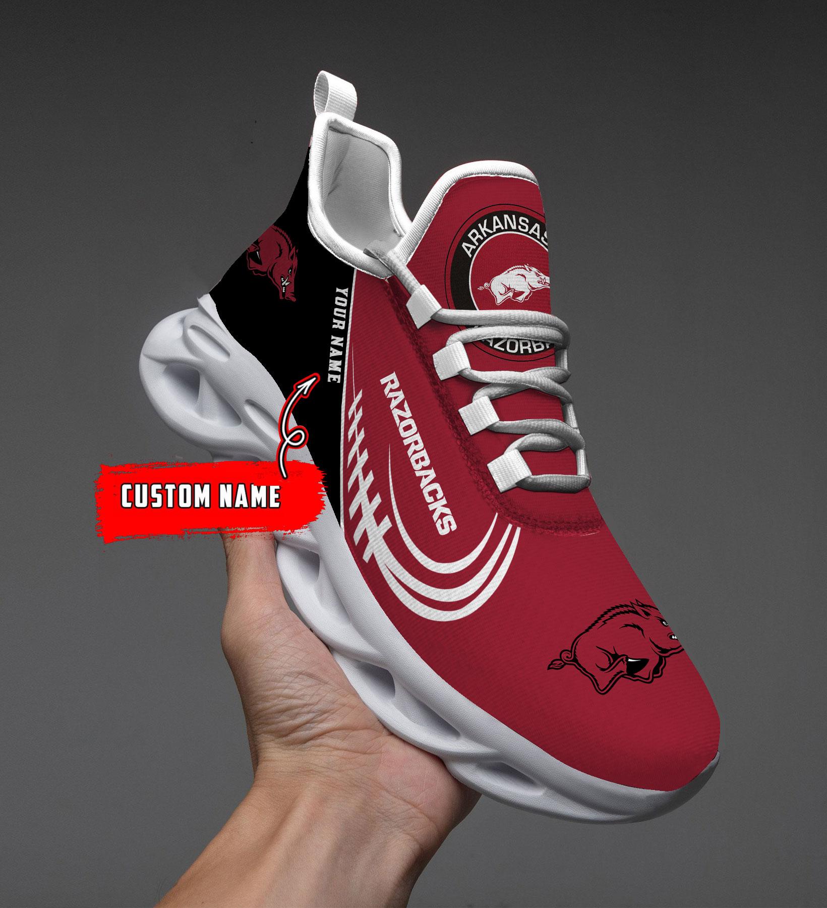 Arkansas Razorbacks Max Soul Shoes Sneakers For Men And Women