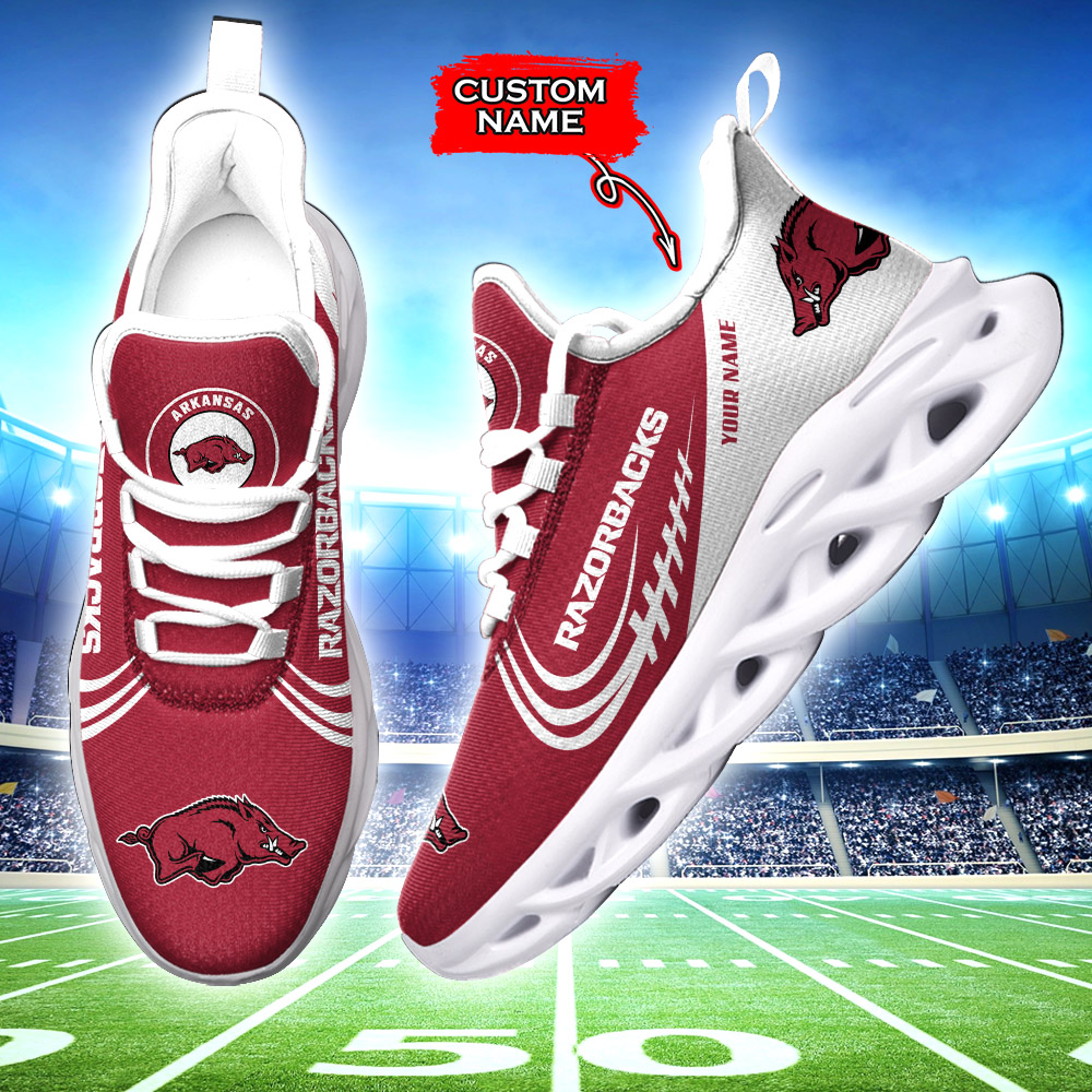 Arkansas Razorbacks NCAA Max Soul Shoes Sneakers For Men And Women