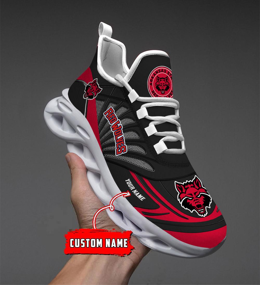 Arkansas State Red Wolves Max Soul Shoes Sneakers For Men And Women