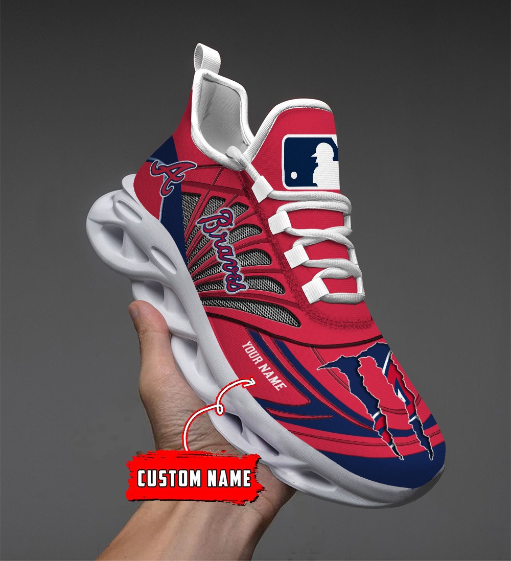 Atlanta Braves MLB Max Soul Shoes Sneakers For Men And Women