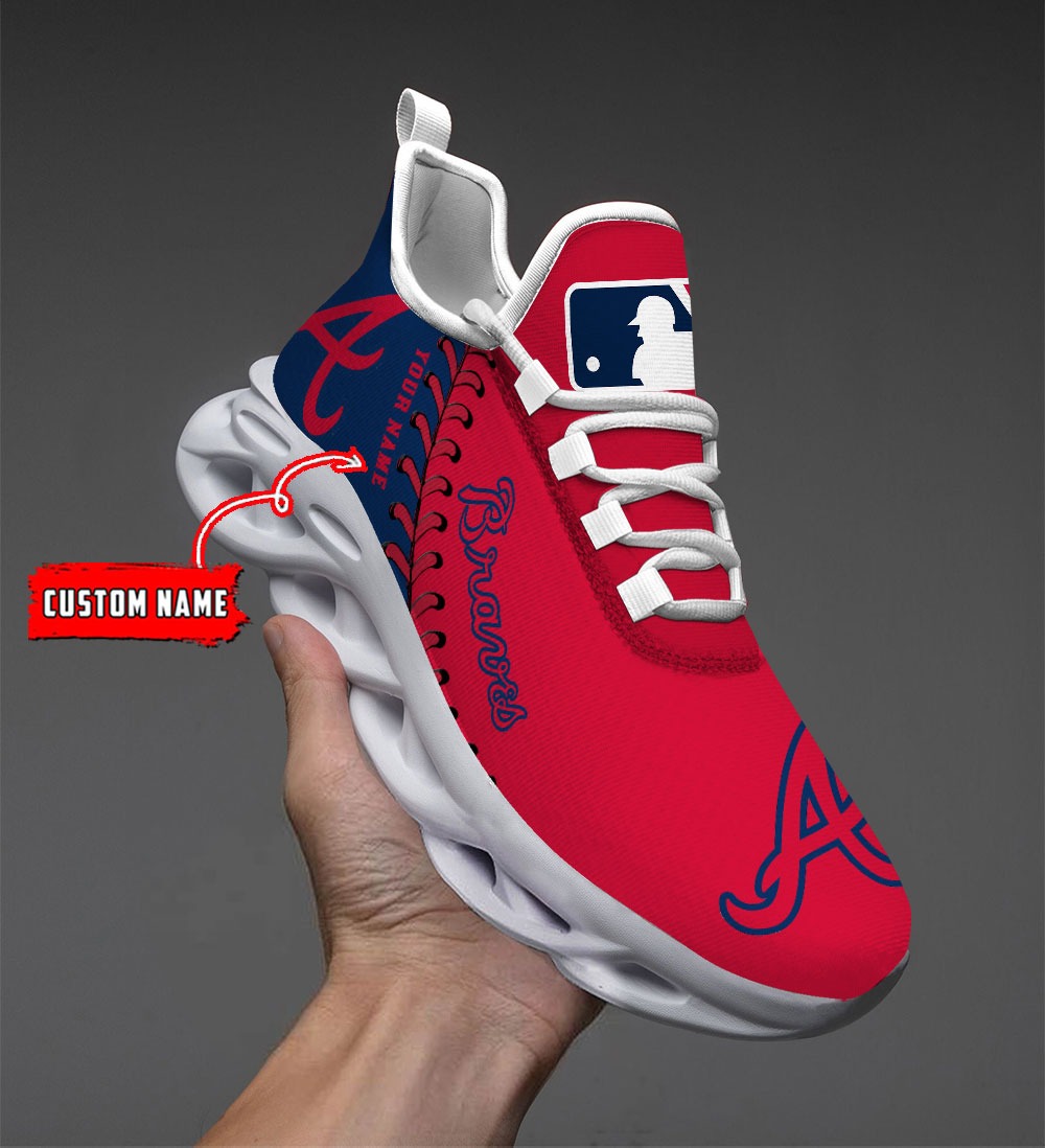 Atlanta Braves MLB Max Soul Shoes Sneakers For Men And Women
