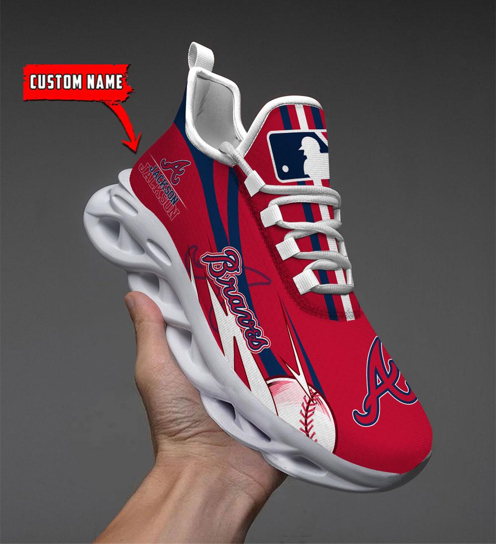 Atlanta Braves Max Soul Shoes Sneakers For Men And Women