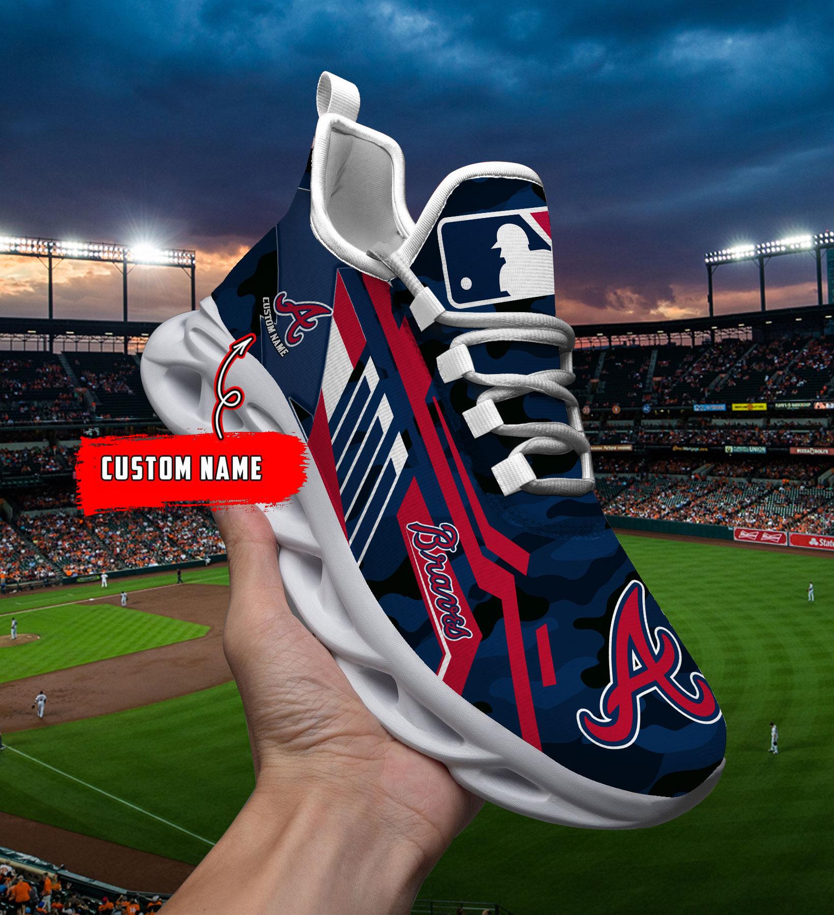 Atlanta Braves Max Soul Shoes Sneakers For Men And Women