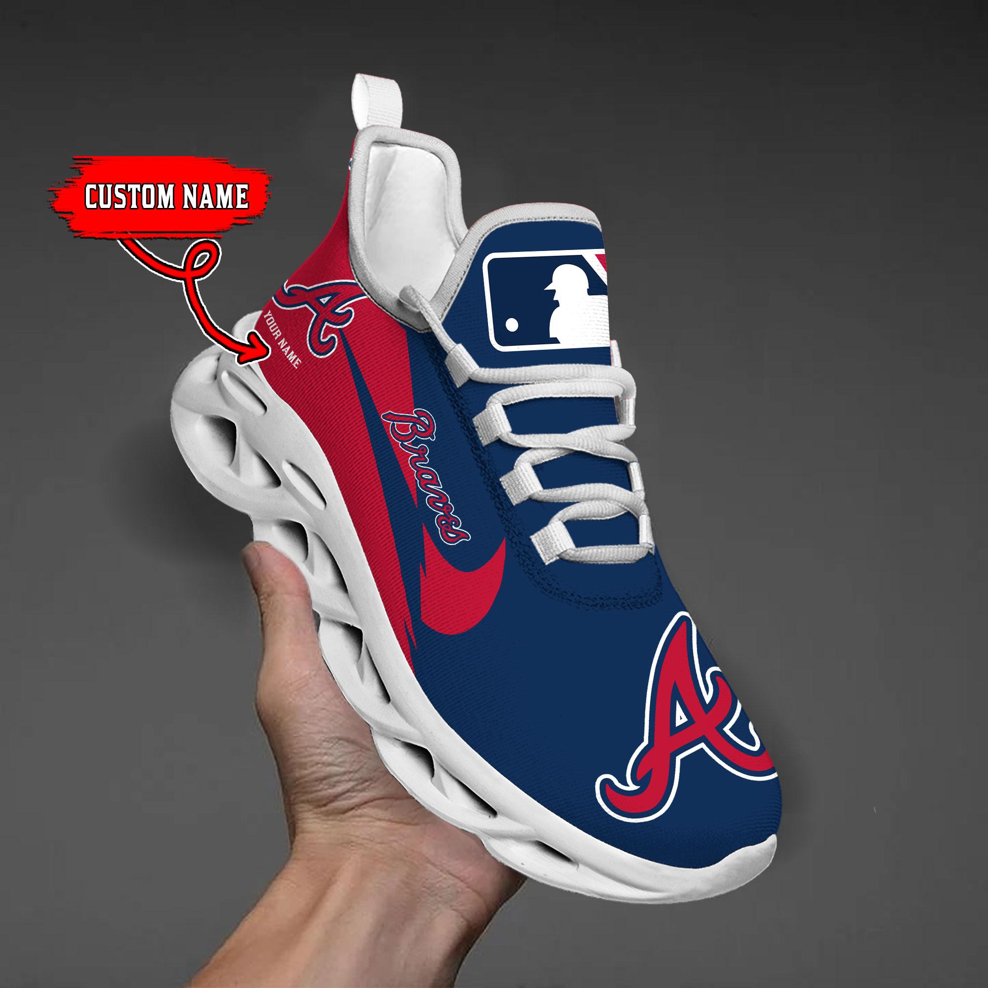 Atlanta Braves Max Soul Shoes Sneakers For Men And Women