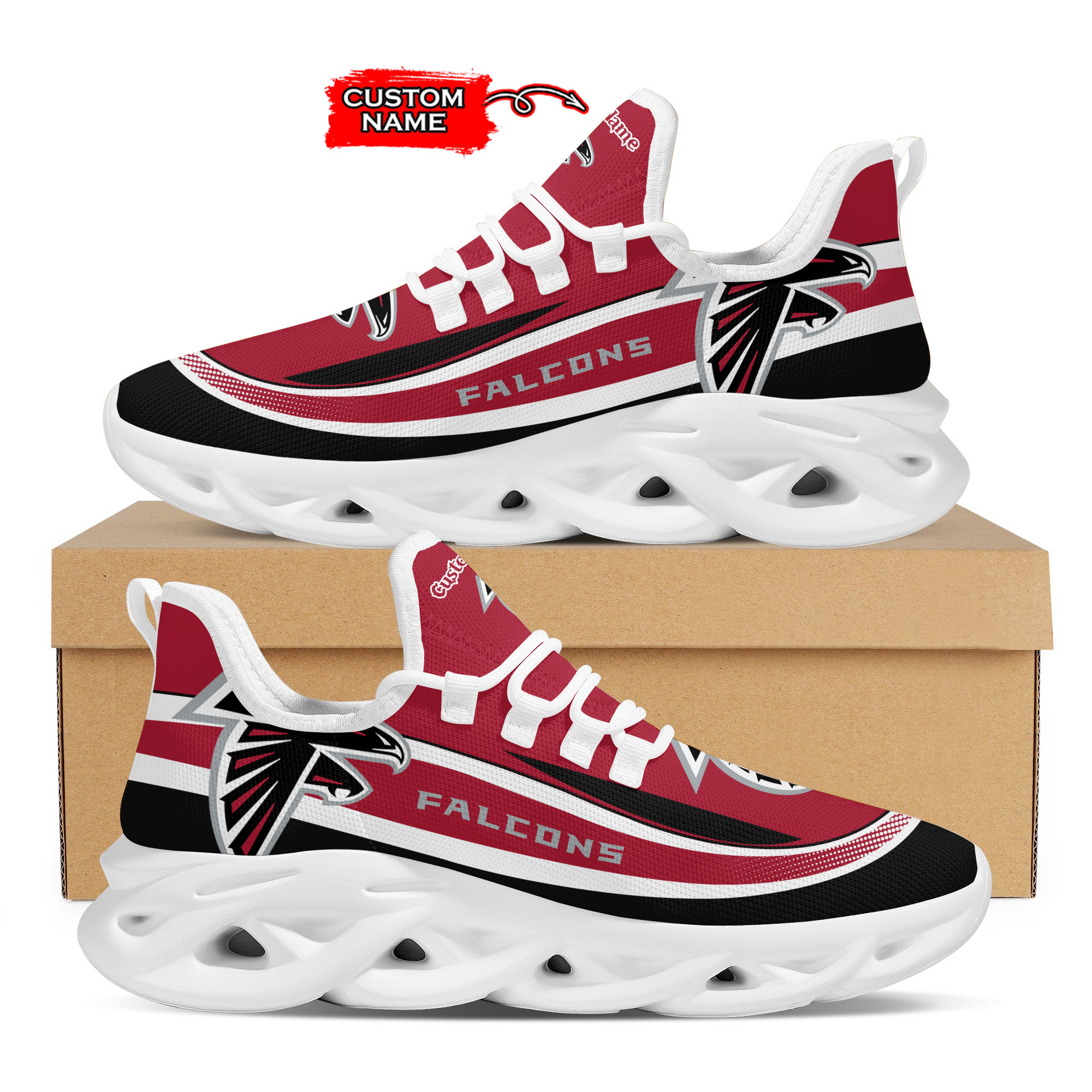 Atlanta Falcons Max Soul Shoes Sneakers For Men And Women
