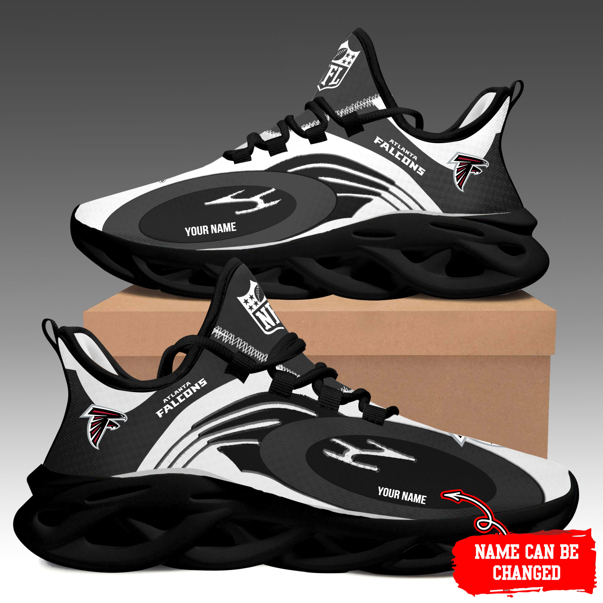 Atlanta Falcons Max Soul Shoes Sneakers For Men And Women