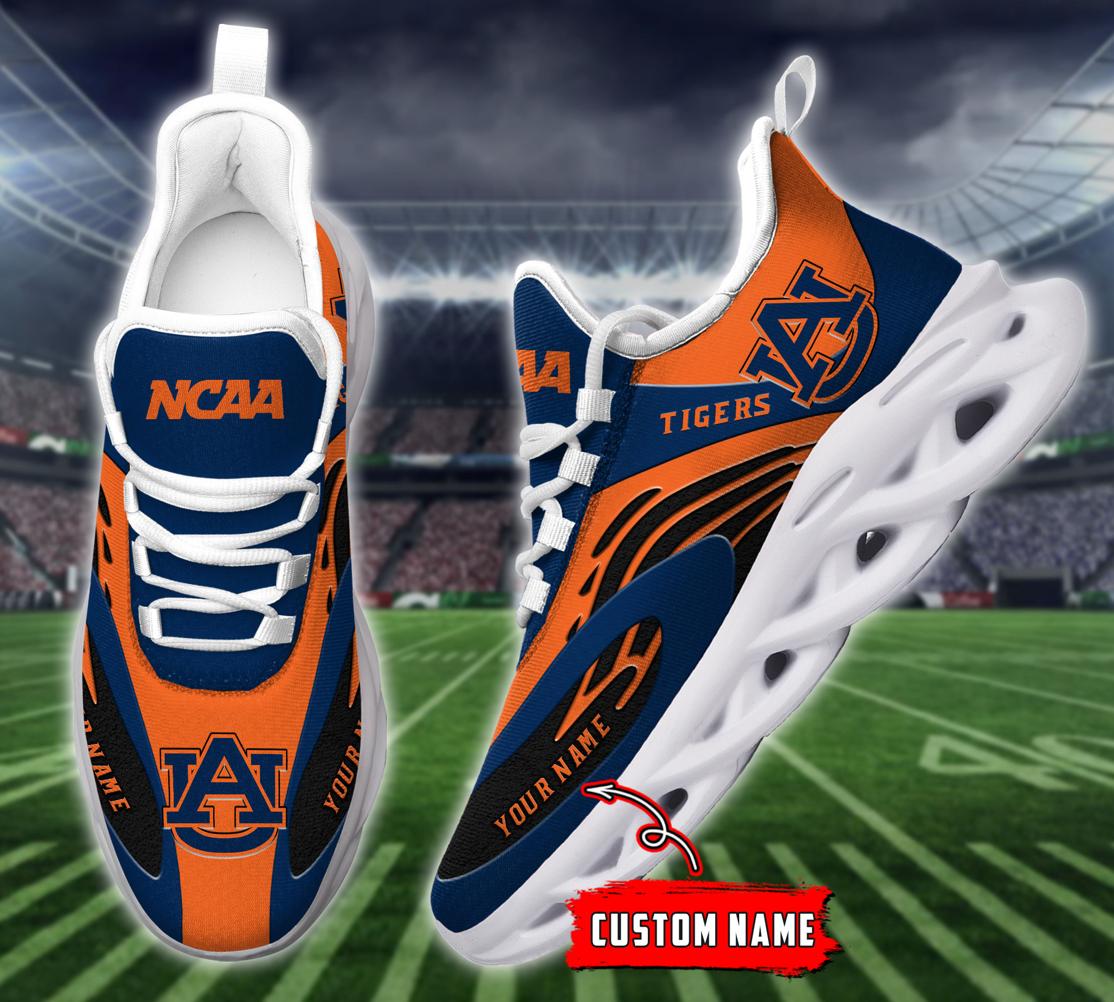 Auburn Tigers NCAA Max Soul Shoes Sneakers For Men And Women