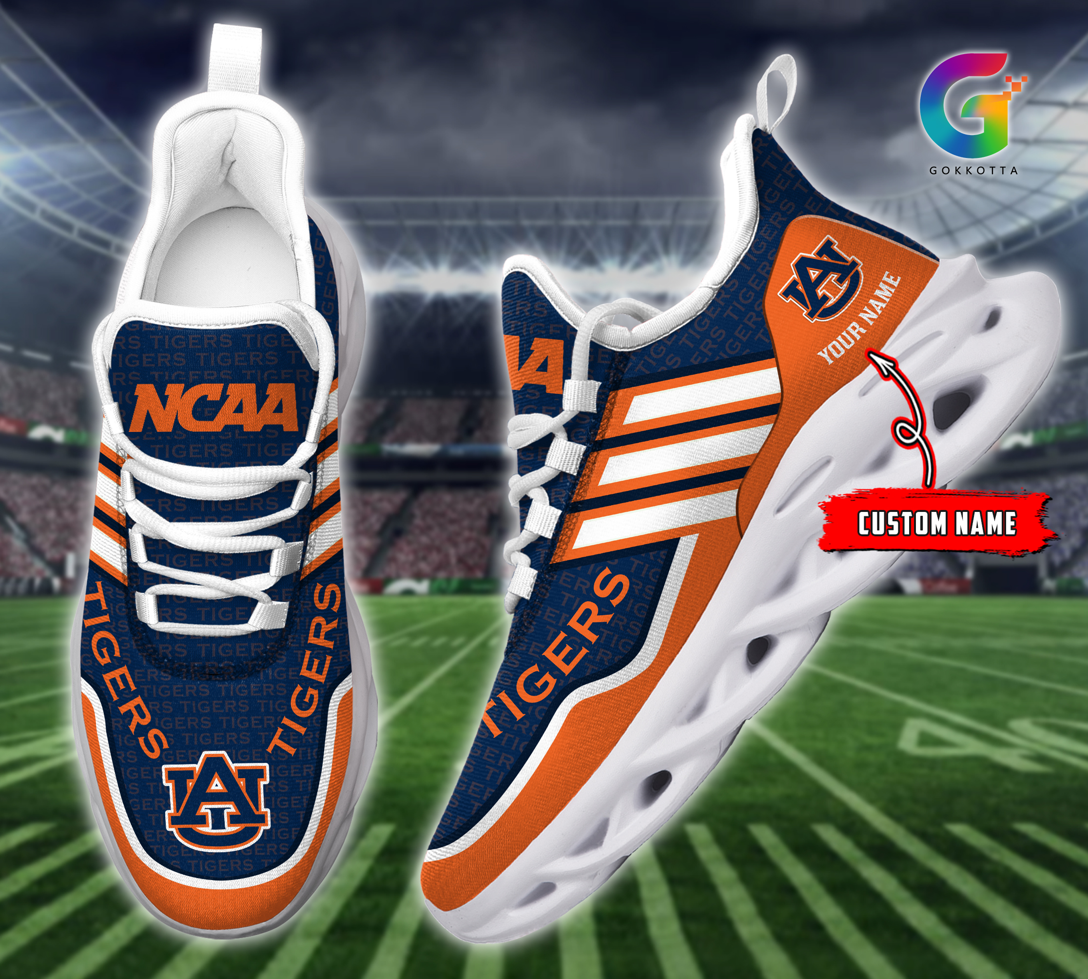 Auburn Tigers NCAA Max Soul Shoes Sneakers For Men And Women