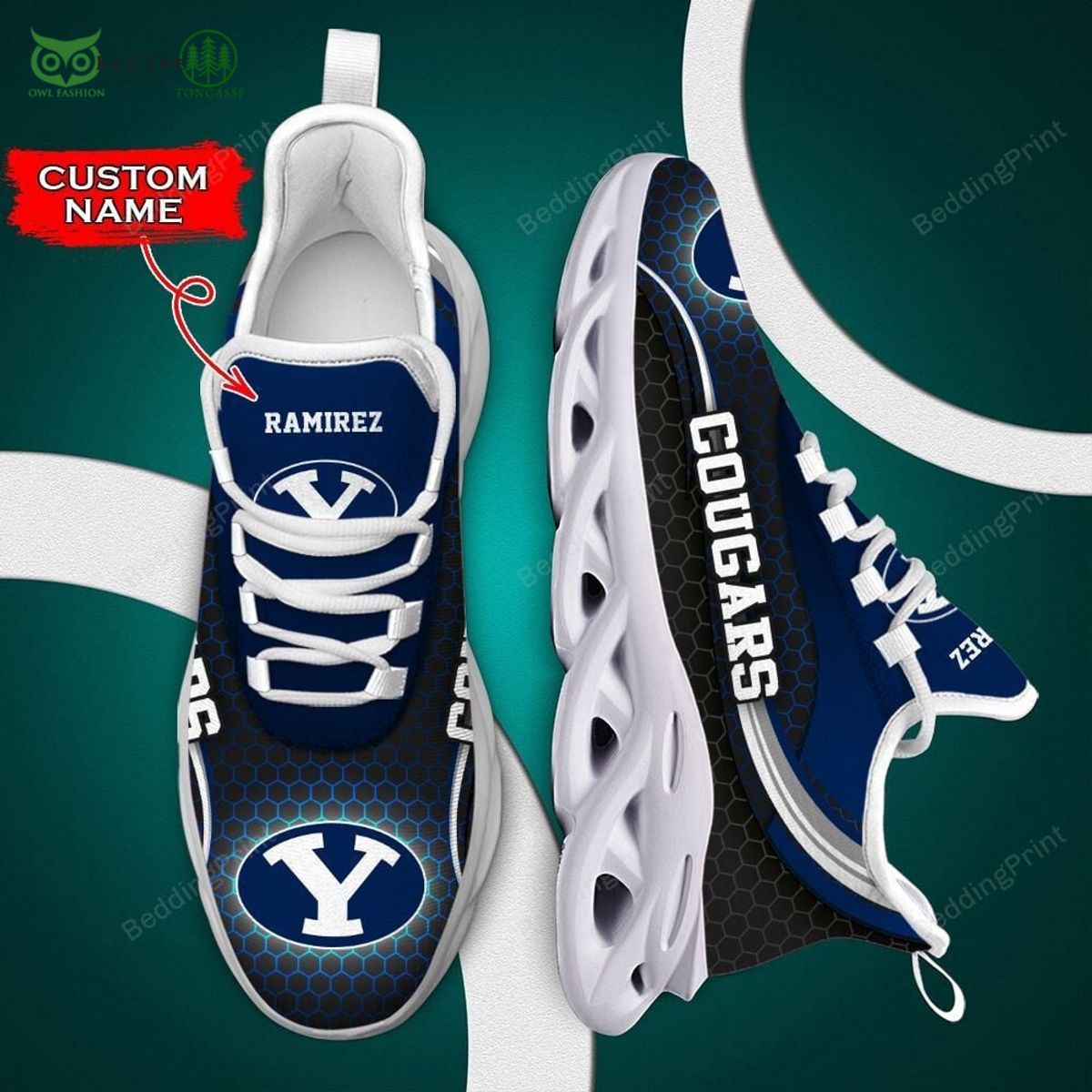 BYU Cougars Max Soul Shoes Sneakers For Men And Women
