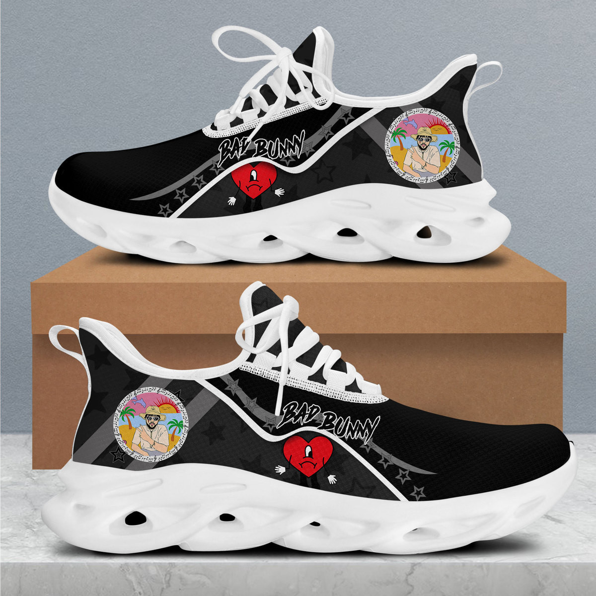 Bad Bunny Max Soul Shoes Sneakers For Men And Women