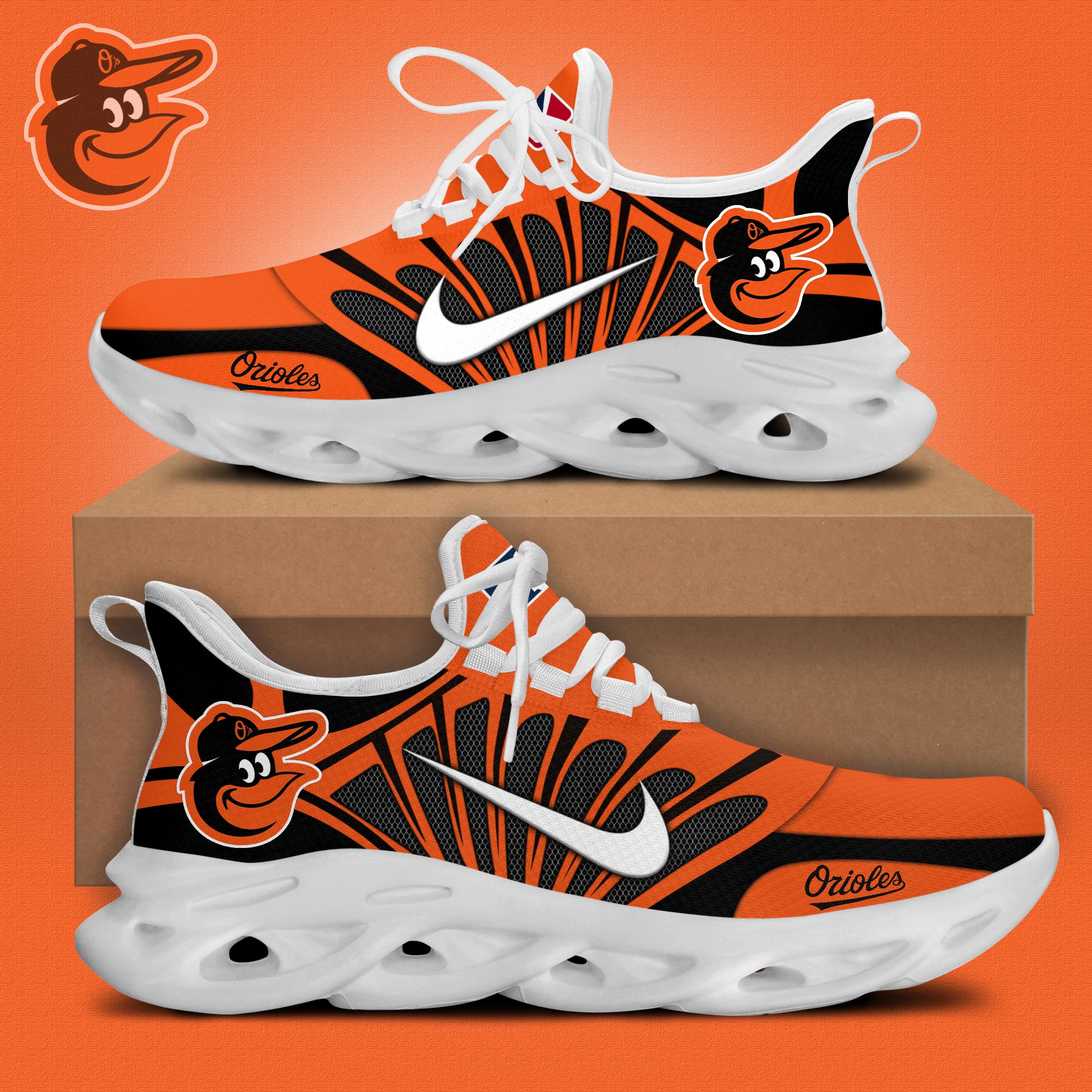 Baltimore Orioles Max Soul Shoes Sneakers For Men And Women