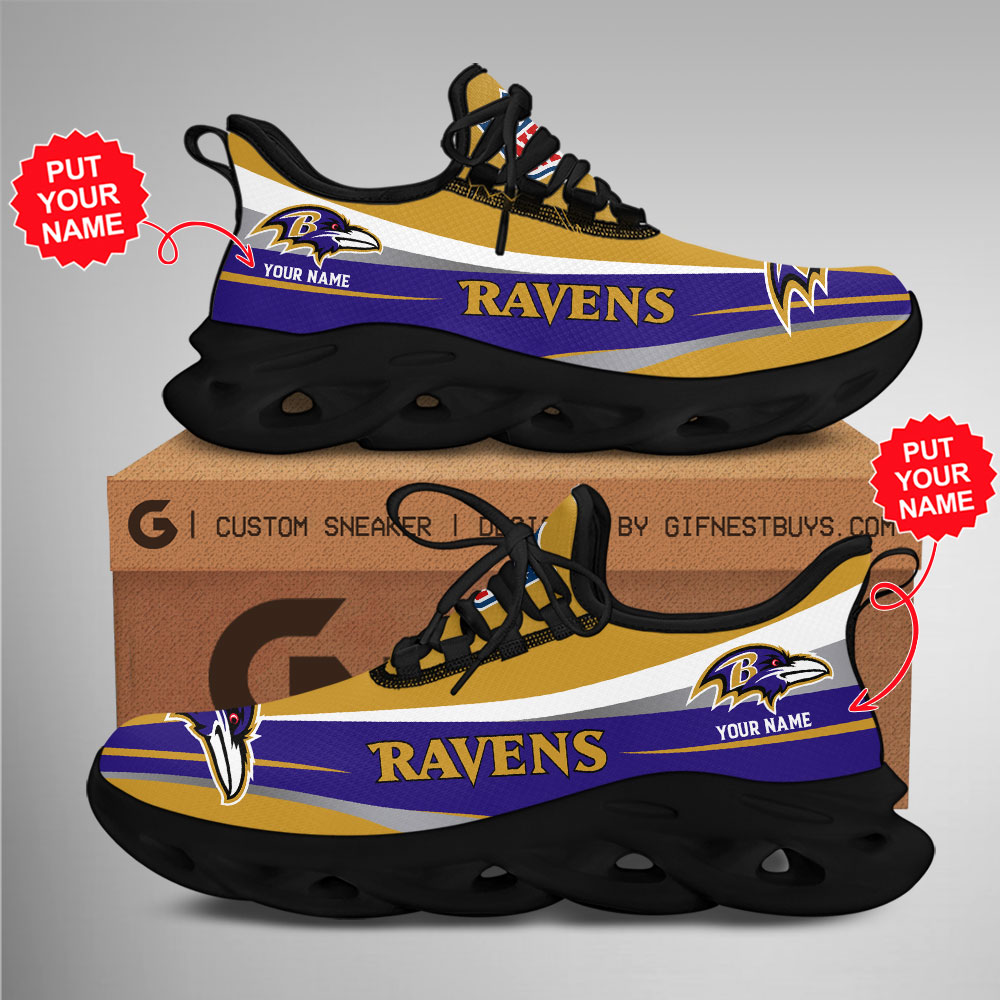 Baltimore Ravens Max Soul Shoes Sneakers For Men And Women