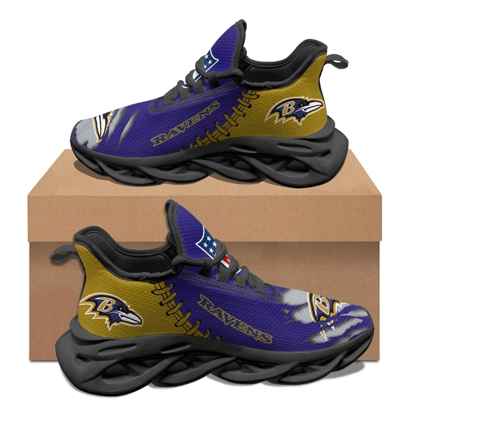 Baltimore Ravens Max Soul Shoes Sneakers For Men And Women