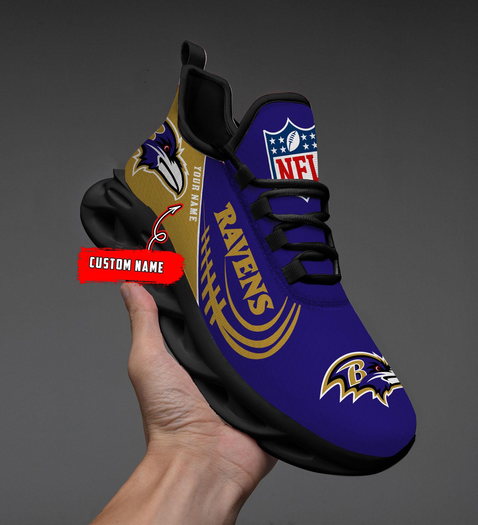 Baltimore Ravens Max Soul Shoes Sneakers For Men And Women