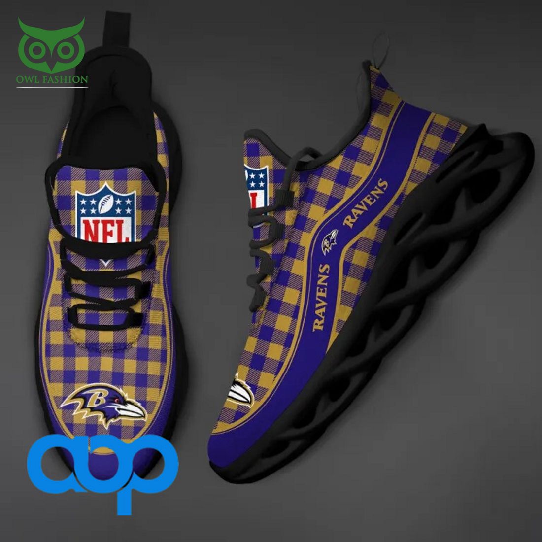 Baltimore Ravens Max Soul Shoes Sneakers For Men And Women