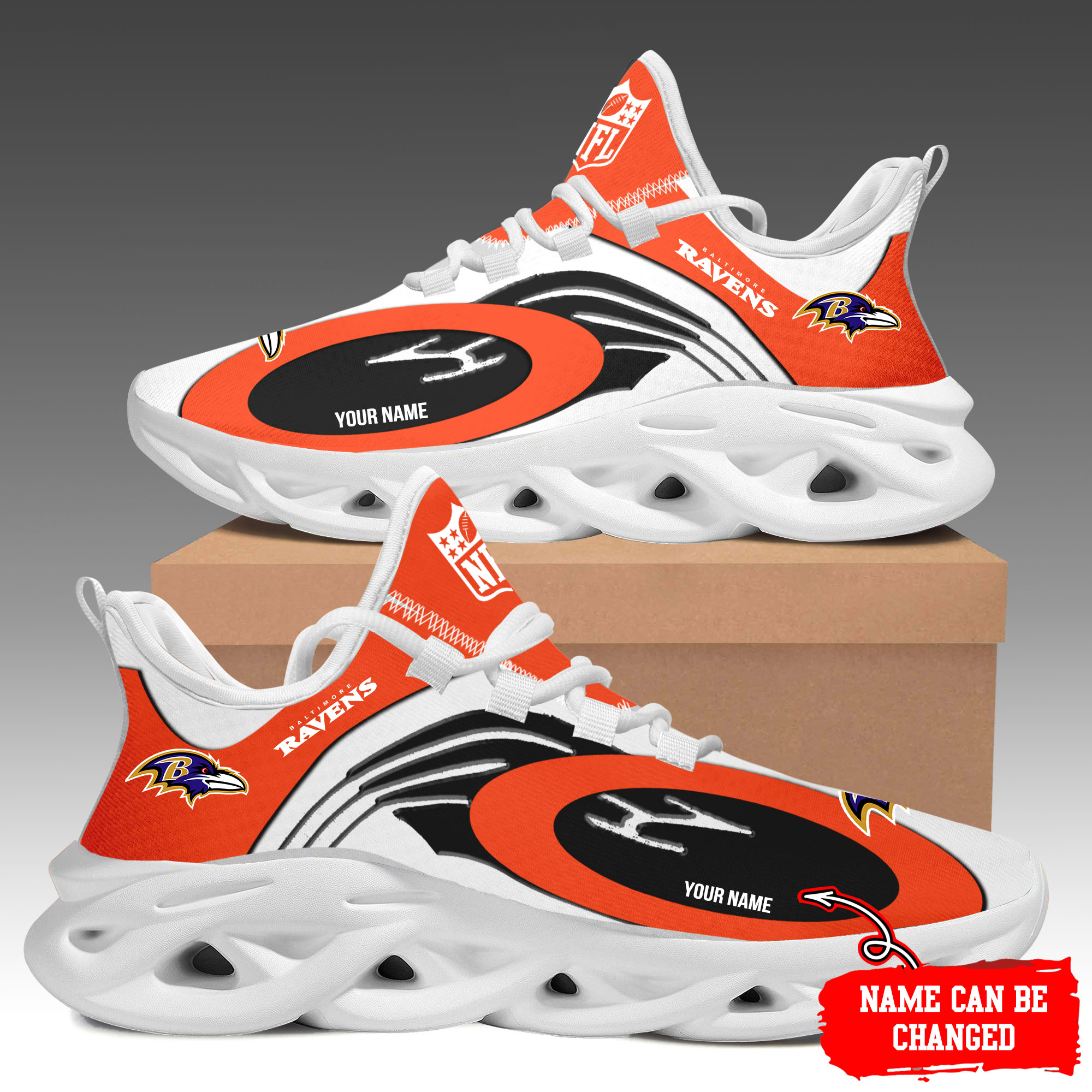 Baltimore Ravens Max Soul Shoes Sneakers For Men And Women
