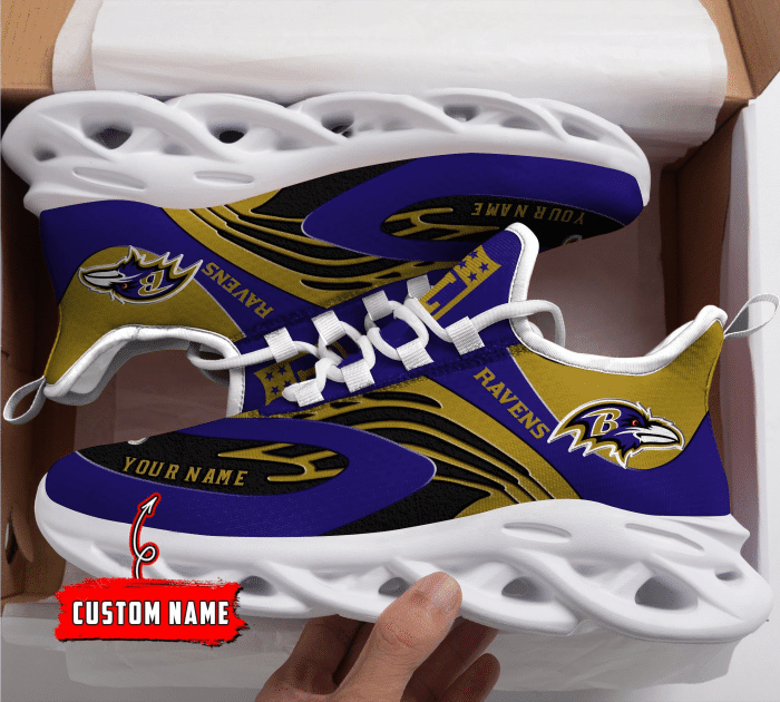 Baltimore Ravens NFL Max Soul Shoes Sneakers For Men And Women