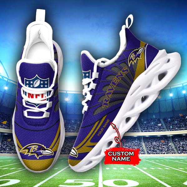 Baltimore Ravens NFL Max Soul Shoes Sneakers For Men And Women