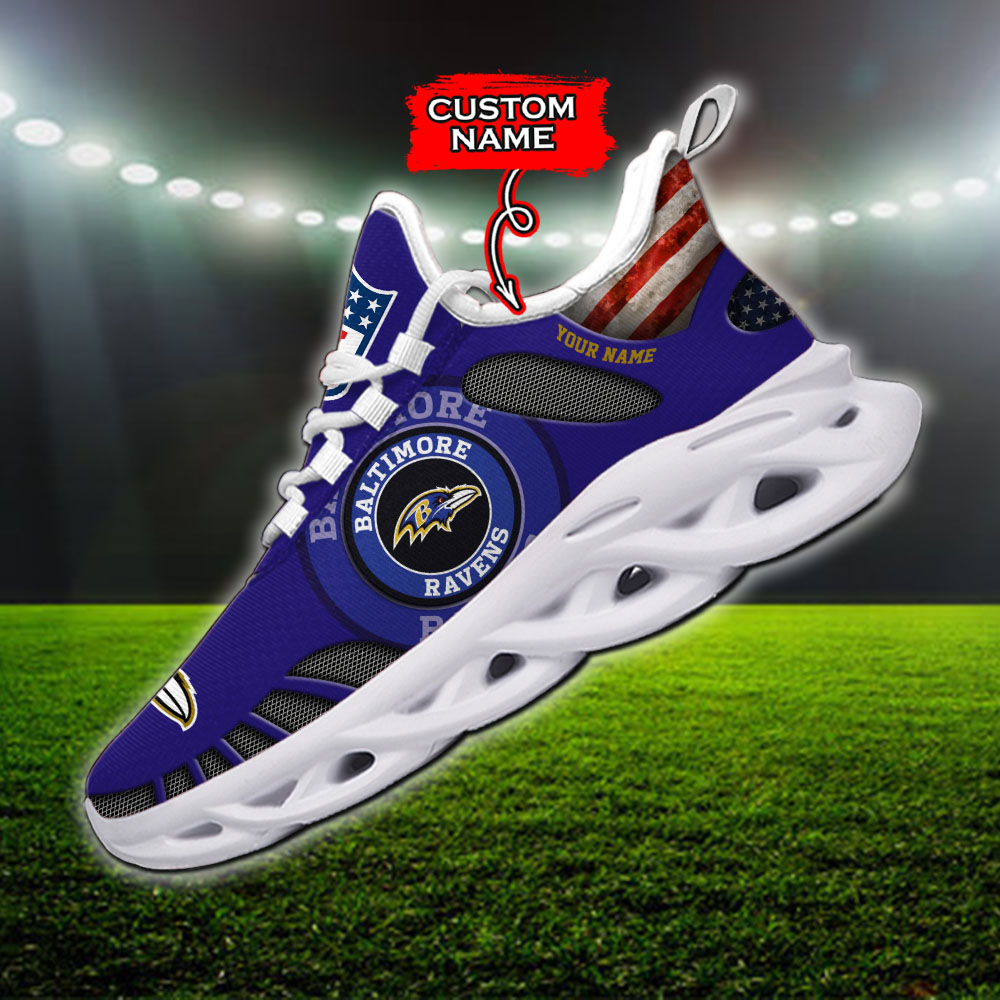 Baltimore Ravens NFL Max Soul Shoes Sneakers For Men And Women
