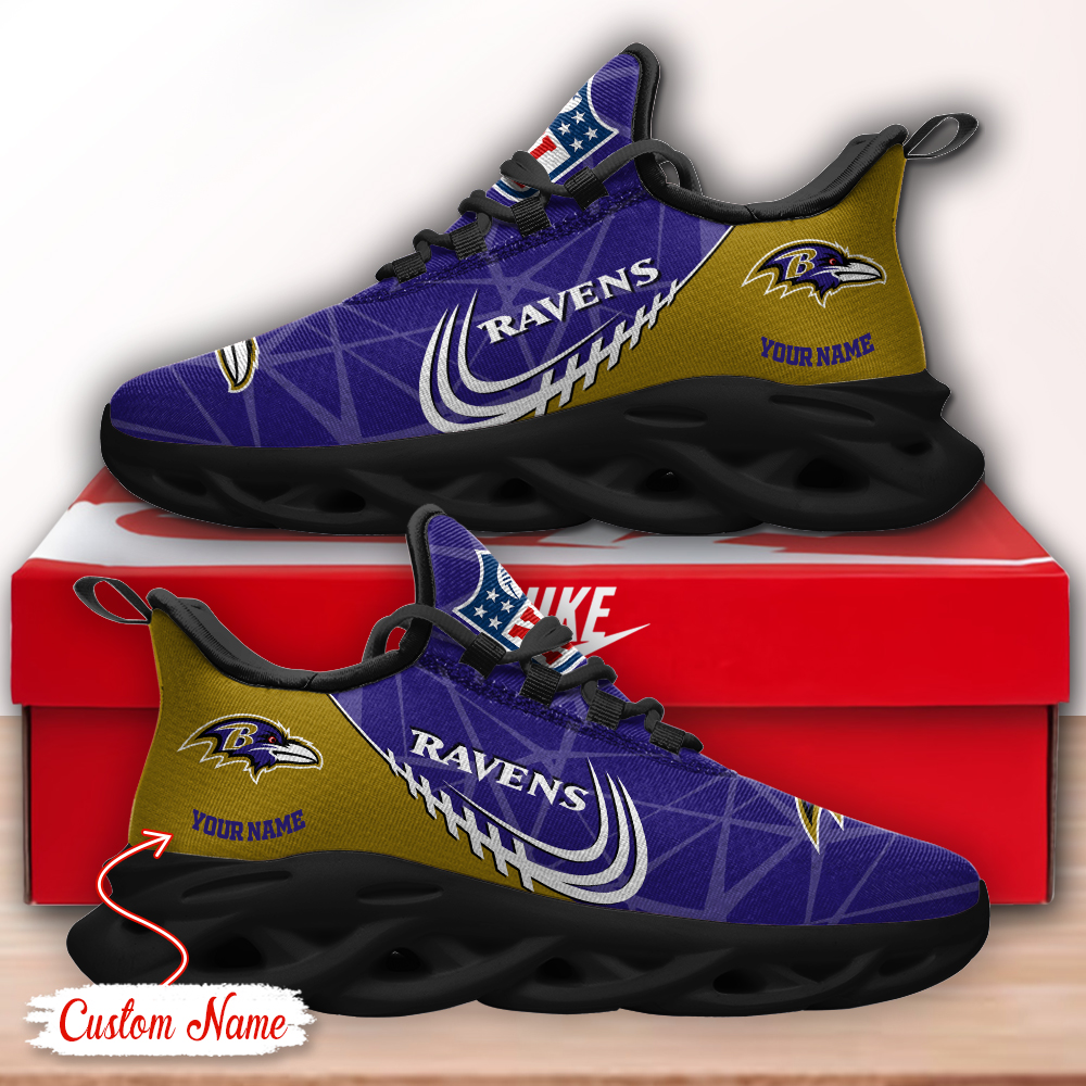 Baltimore Ravens NFL Max Soul Shoes Sneakers For Men And Women